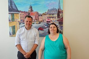 Sacha Reichelt, Bürgermeister Euskirchen, ist überzeugt von den NE.W, wie Barbara Lisinski beim Interview feststellen durfte. Foto: Michael Thalken