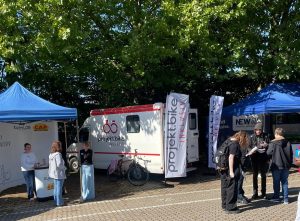 Stände auf der BZE-Ausbildungsmesse